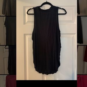 Silence & noise mock neck sleeveless shirt